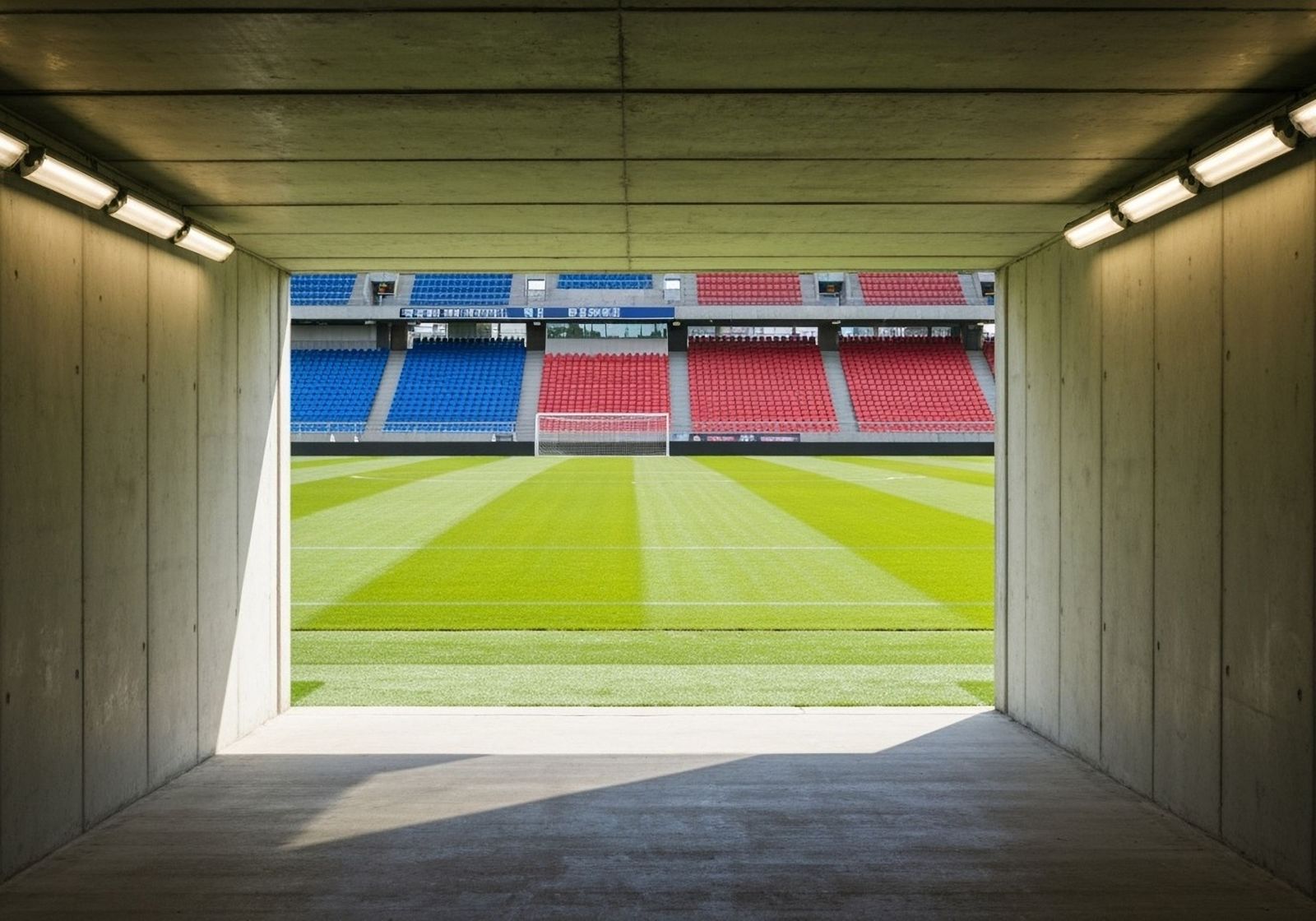 Professional sport stadium tunnel